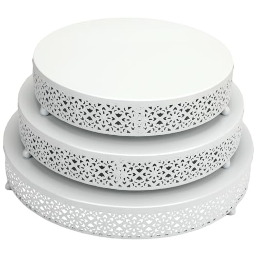 Display Risers Set - 3 Pcs Cake Stands Set 16''