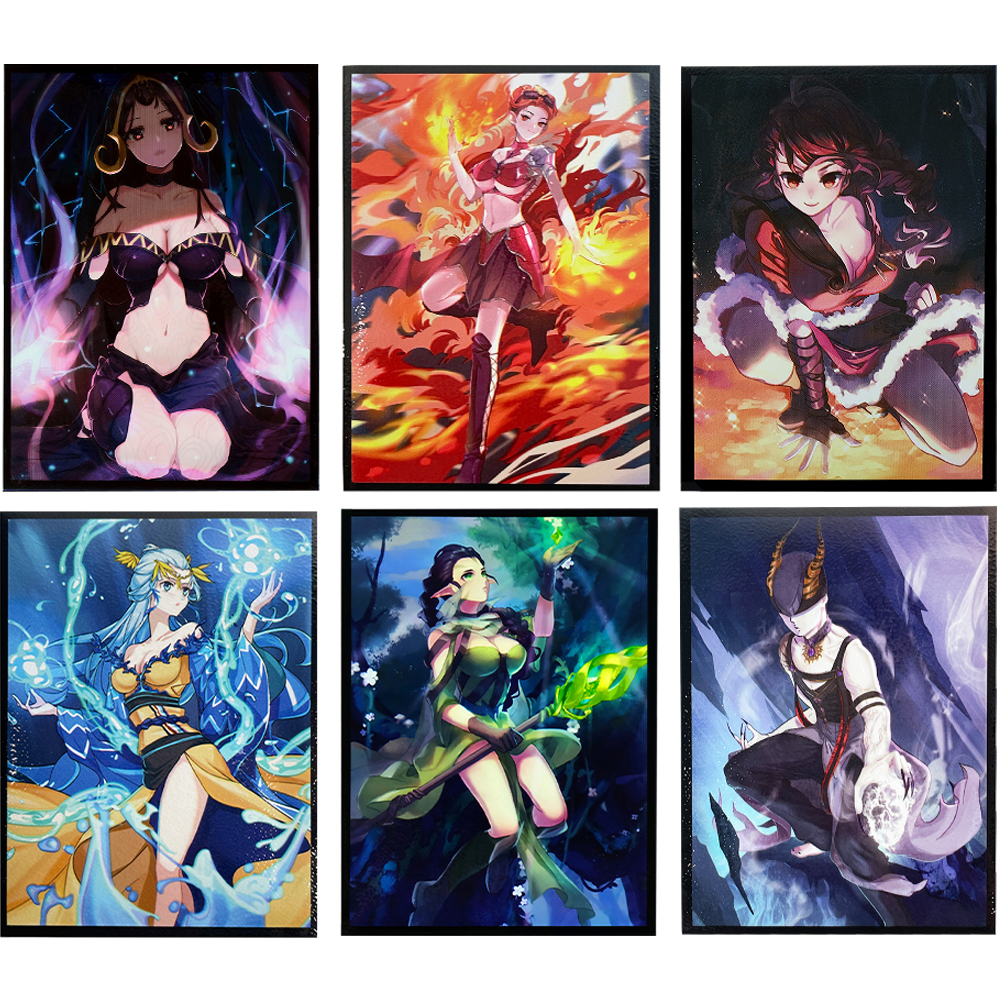 Card Penny Sleeve - 50PCS 66x91mm Art Character Card Sleeves