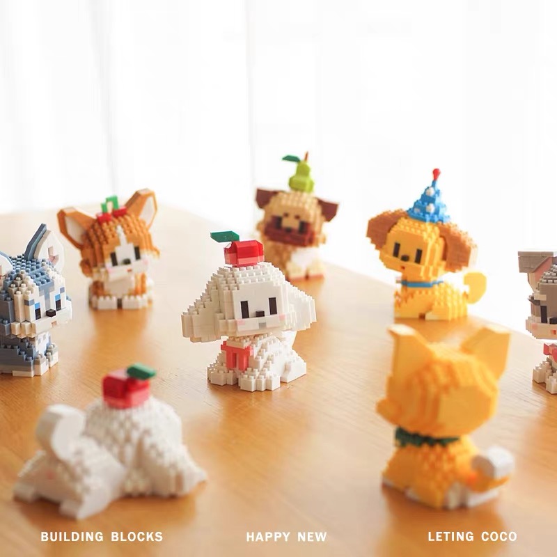 Building Block Mini - Pet Building Blocks Creative Cartoon Mini