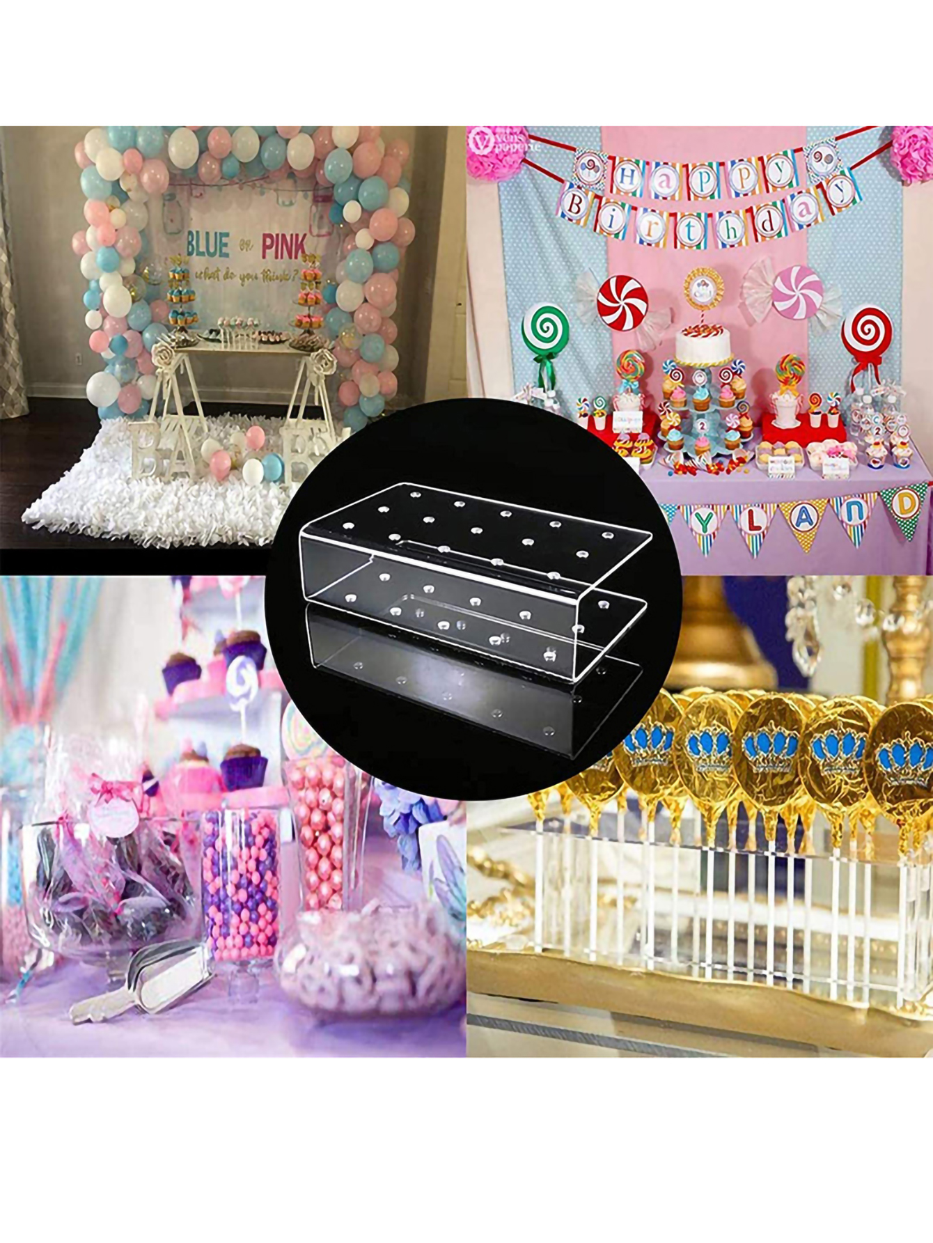 1PC 15 Hole Cake Pop Stand Can - مراجعة Pop Display Shelf وسعره