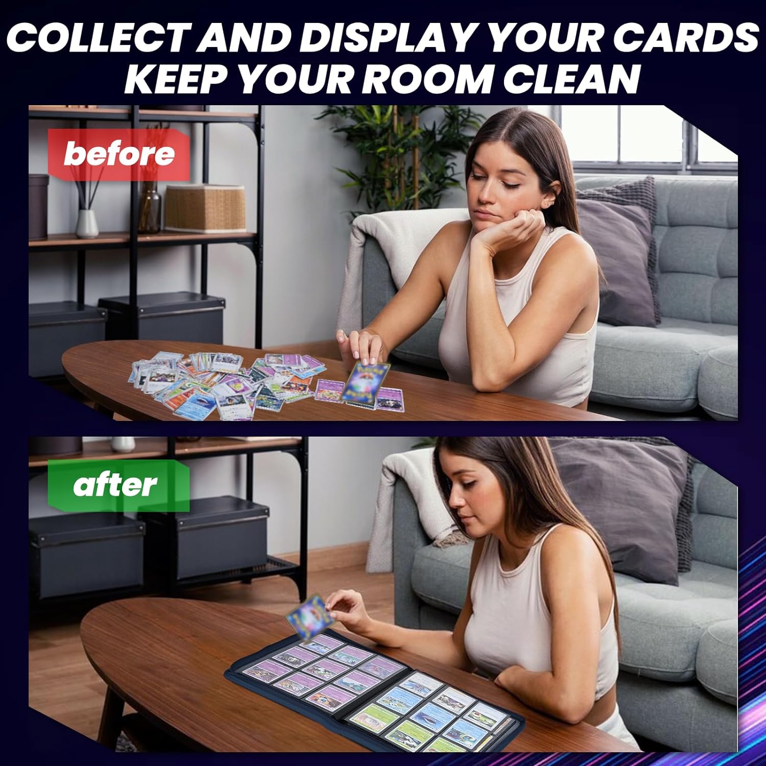 9 Pocket Trading Card Binder,  - مراجعة Trading Card Binder وسعره