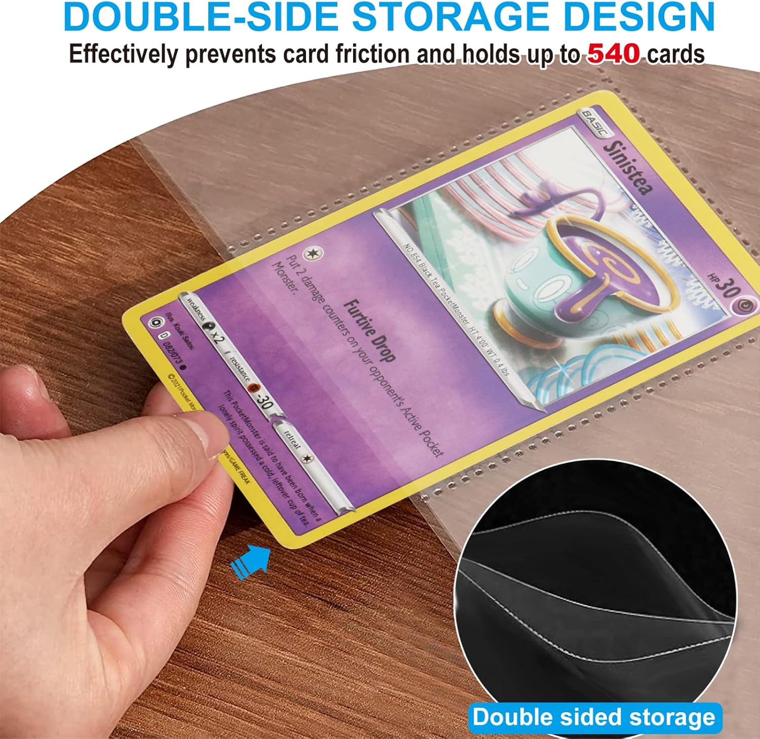 540 Pockets Double-Sided Tradi - مراجعة Trading Card Binder وسعره