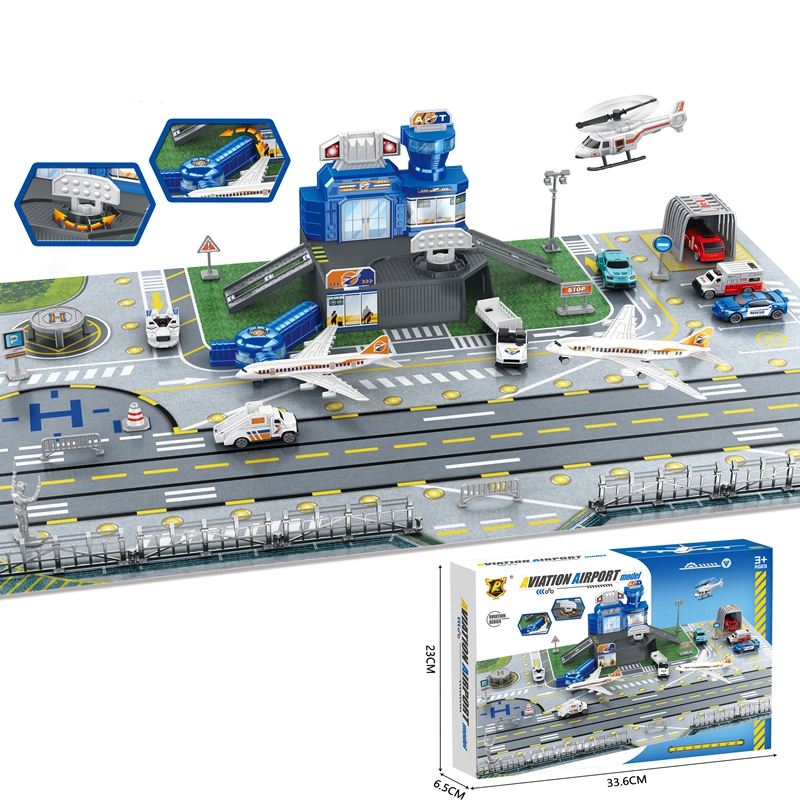 Children's Airport Scene Toy S - مراجعة Model Airplane Plastic وسعره