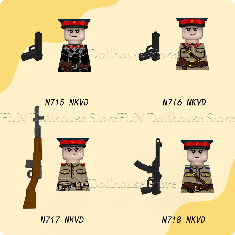 MOC WW2 Soviet Soldier Figures - مراجعة Lego Minifigure Holder وسعره