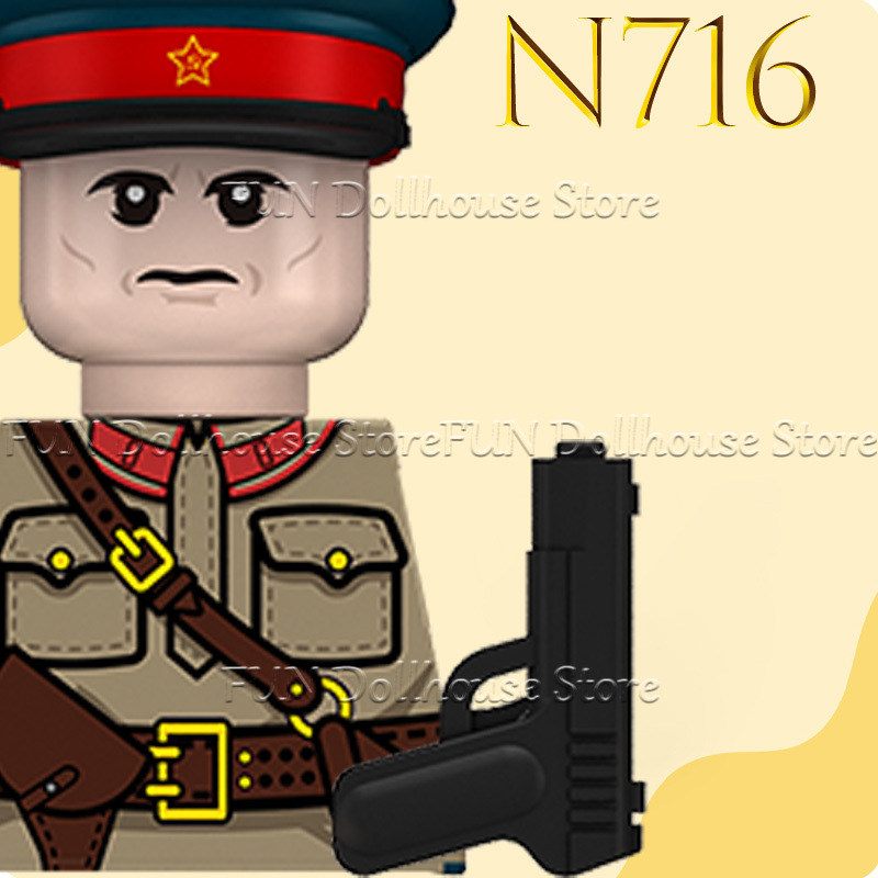 MOC WW2 Soviet Soldier Figures - مراجعة Lego Minifigure Holder وسعره