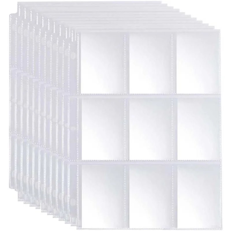 50pcs 9 Pocket Trading Gaming  - مراجعة Trading Card Binder وسعره