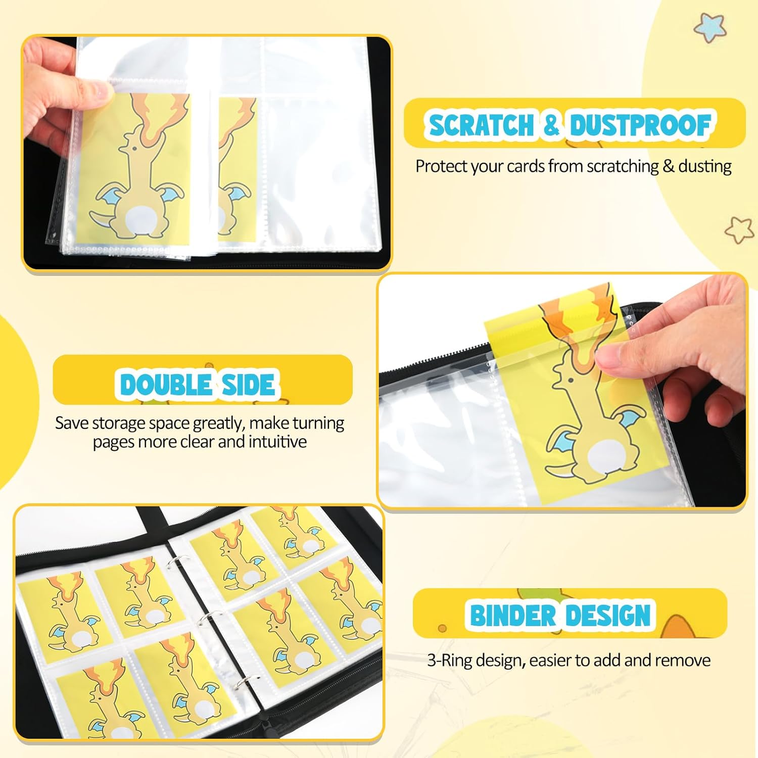 400 Pockets Trading Card Binde - مراجعة Trading Card Binder وسعره