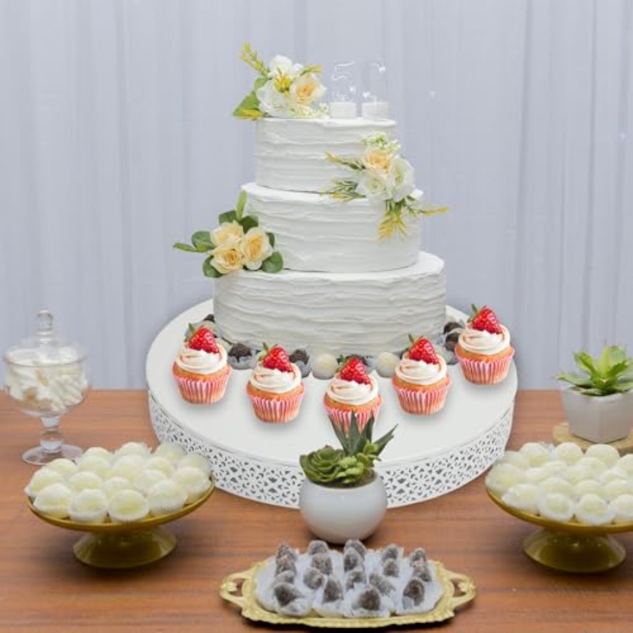 3 Pcs Cake Stands Set 16'' 14' - مراجعة Display Risers Set وسعره