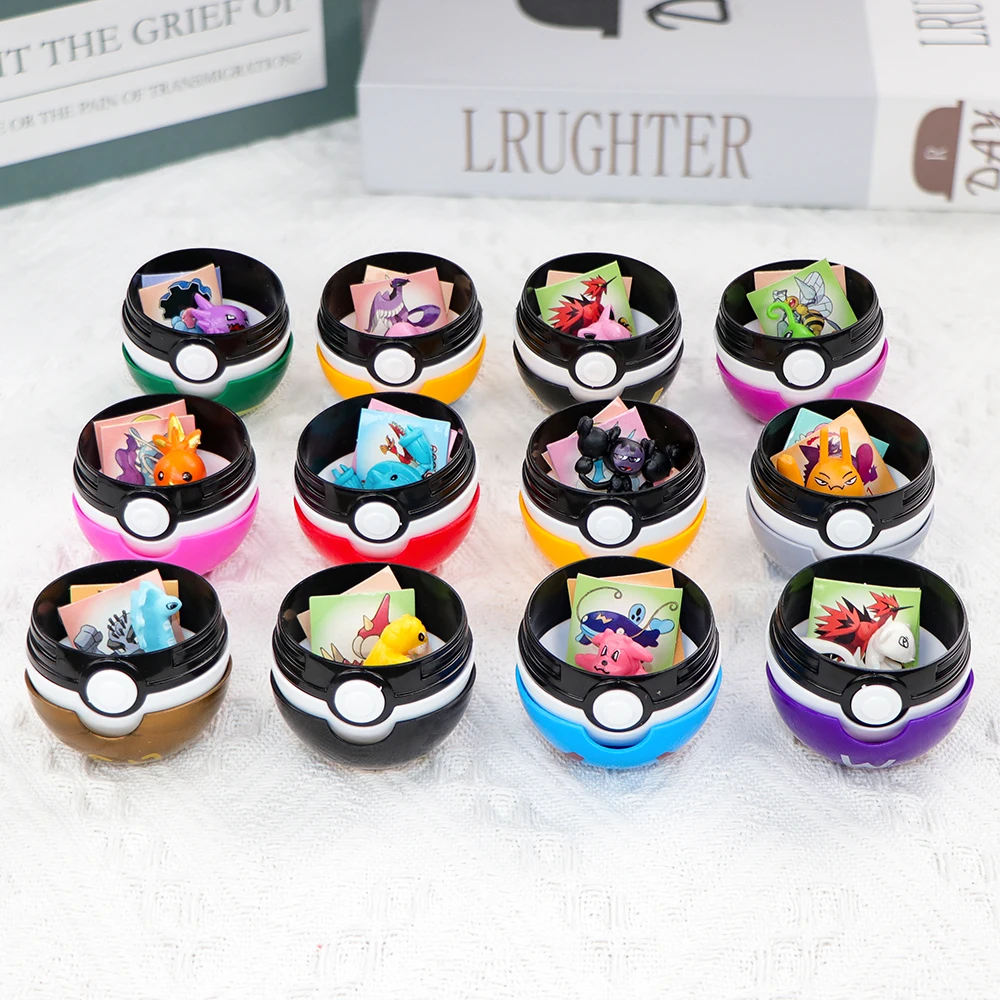 12PCS Pokemon Ball Pokeball Pi - مراجعة Vinyl Figure Blank وسعره
