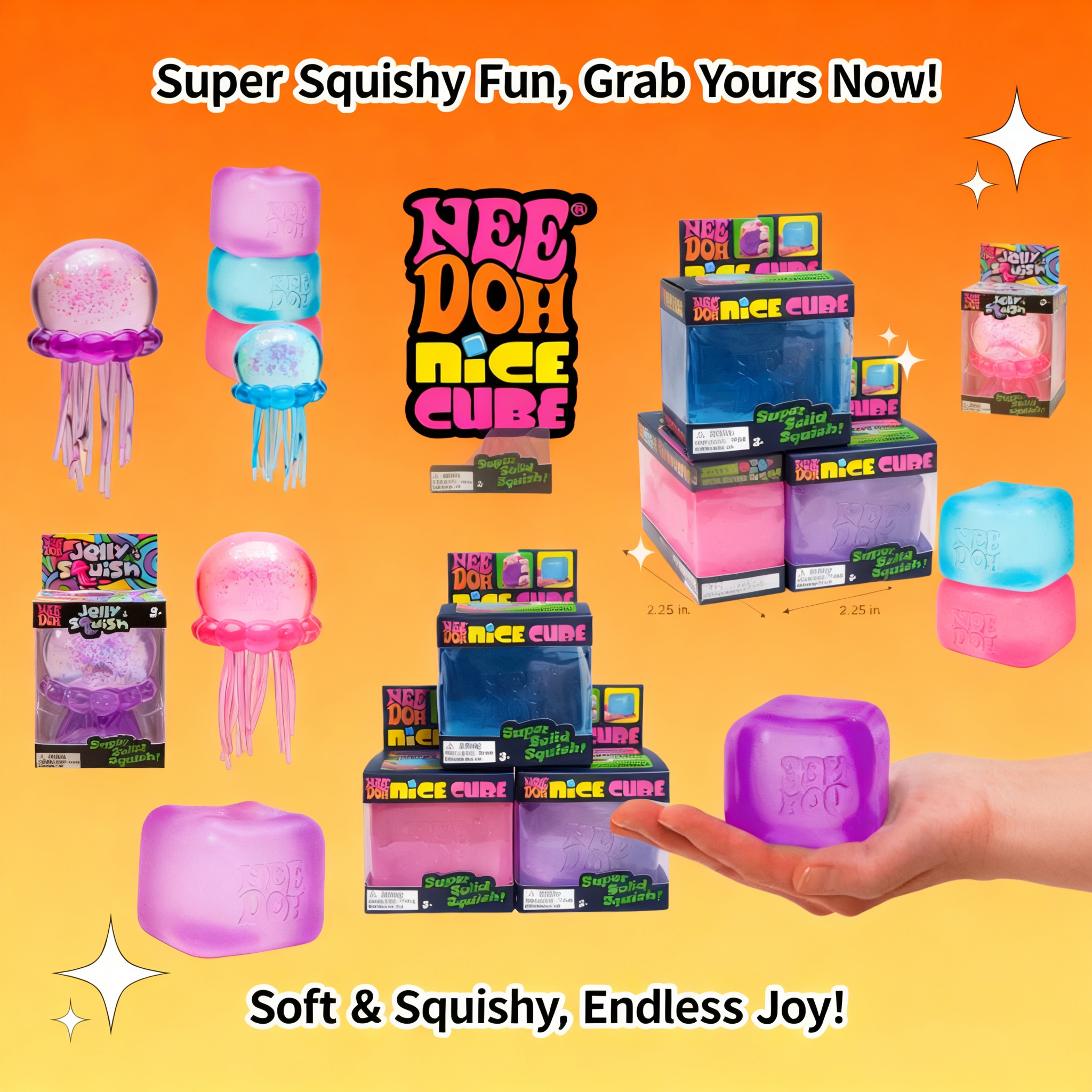 Trending Jellyfish Cube Squish - مراجعة Fidget Cube Original وسعره