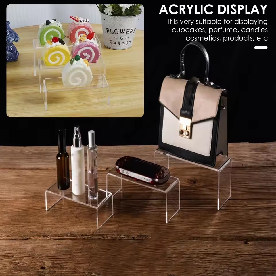 3/6/9/12Pc Clear Acrylic Displ - مراجعة Display Risers Set وسعره