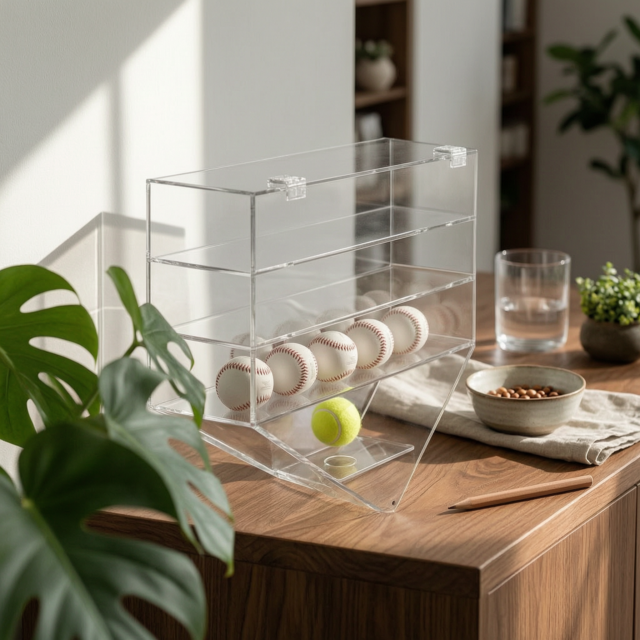 Baseball Display Case Transpar - مراجعة Display Case Acrylic وسعره