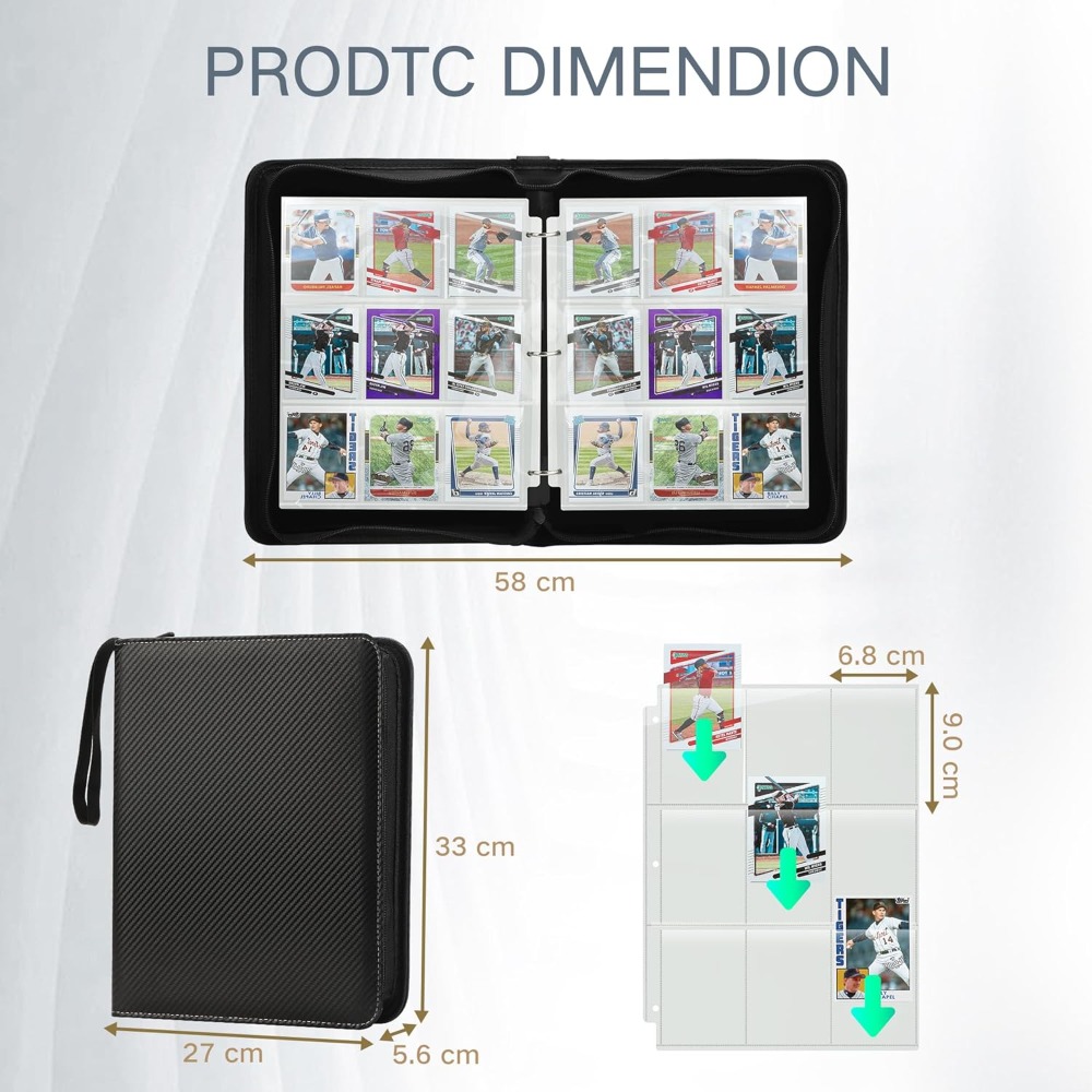 Premium 720 Double Sided Pocke - مراجعة Trading Card Binder وسعره