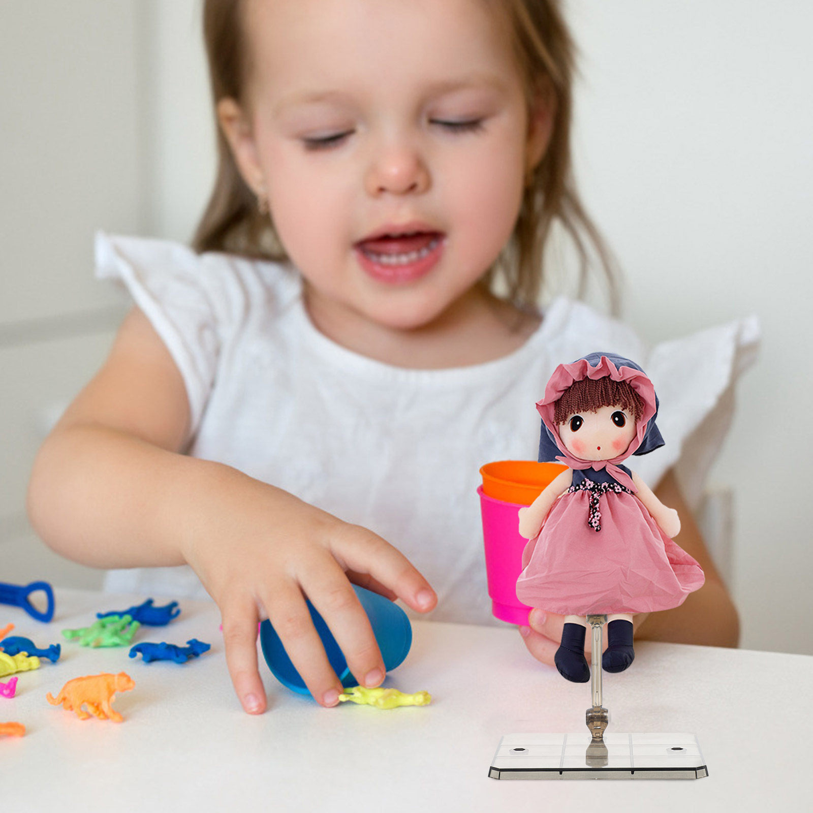 3Pcs Adjustable Plastic Action - مراجعة Action Figure Stand وسعره