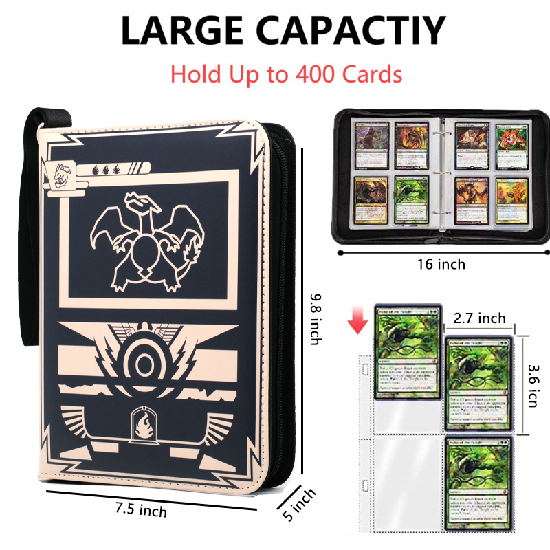400PCS Card Album Binder Sleev - مراجعة Pokemon Binder Card وسعره