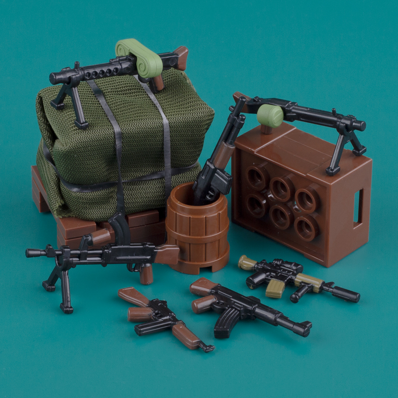 WW2 Military Soldier Accessori - مراجعة Lego Minifigure Holder وسعره
