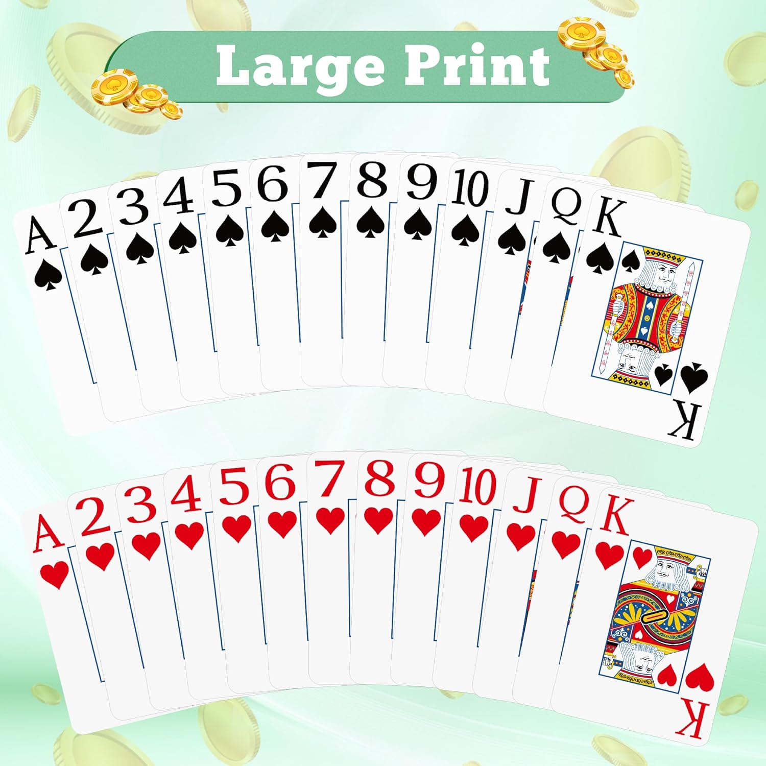 2 Pack Playing Cards | Large P - مراجعة Graded Card Display وسعره