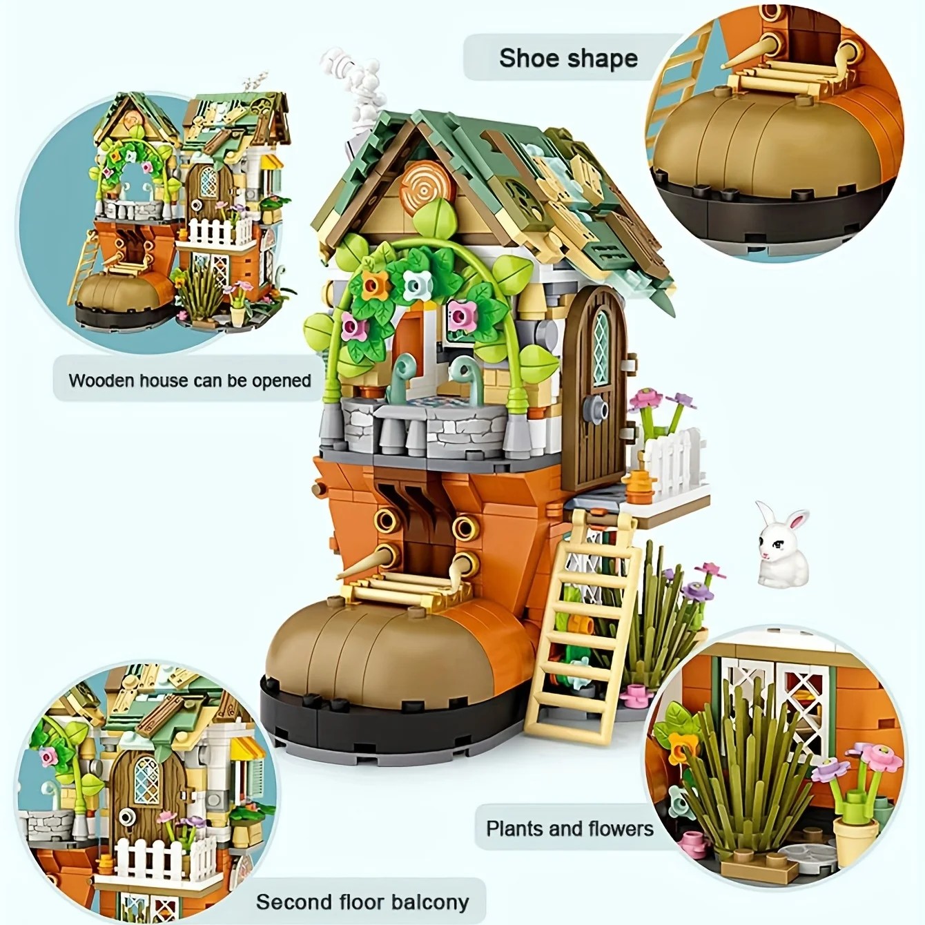 Get the Dwarf Hut Shoe House L - مراجعة Building Block Mini وسعره
