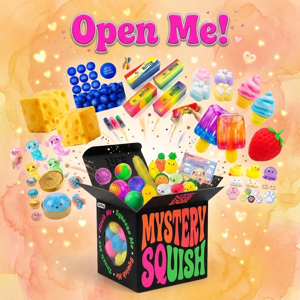Pocket Size Squishy Blind Box  - مراجعة Mystery Box Blind Bag وسعره