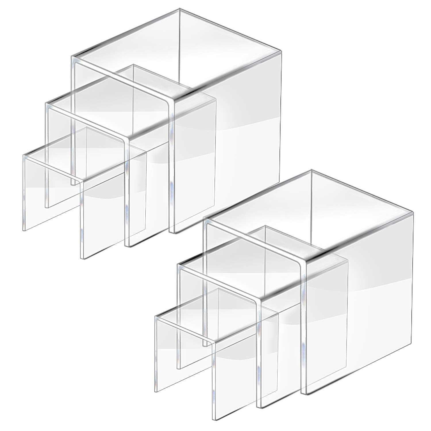 U Shape Acrylic Display Risers - مراجعة Pop Display Shelf وسعره