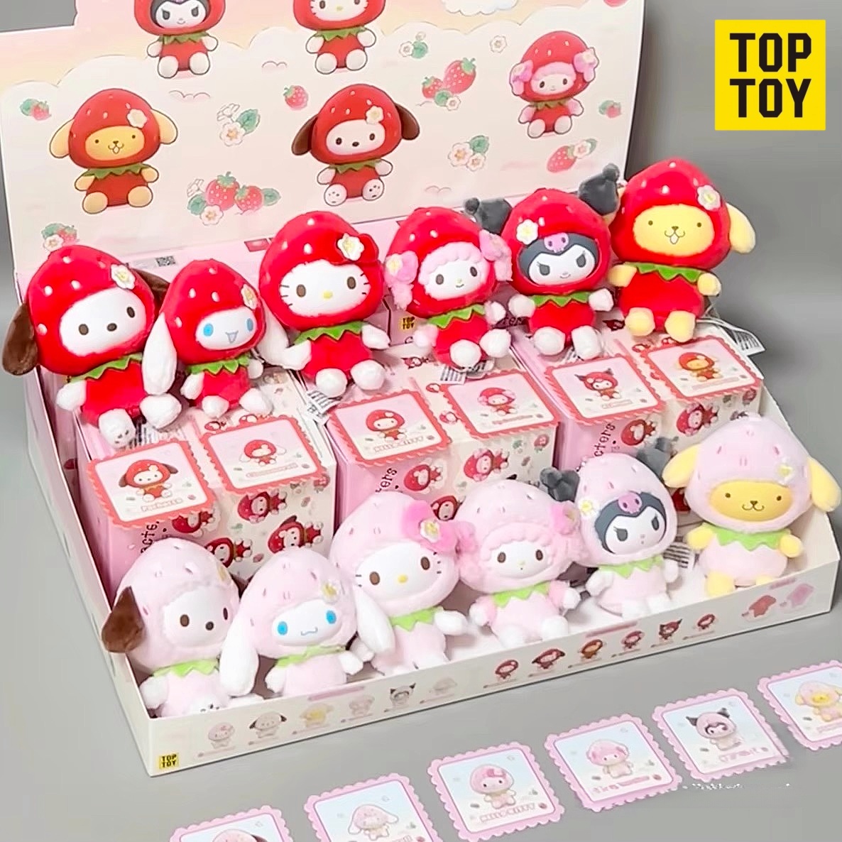 Authentic Toptoy Sanrio Strawb - مراجعة Vinyl Figure Blank وسعره