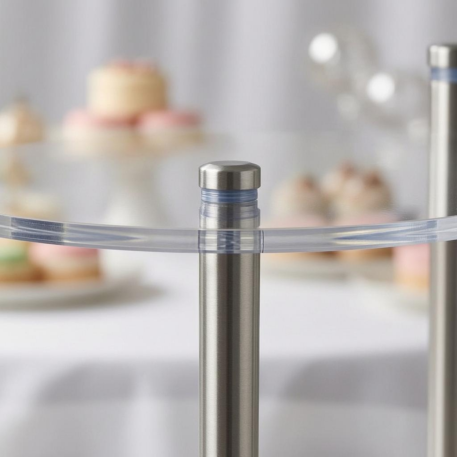 Acrylic Cake Stand Cylindrical - مراجعة Display Risers Set وسعره