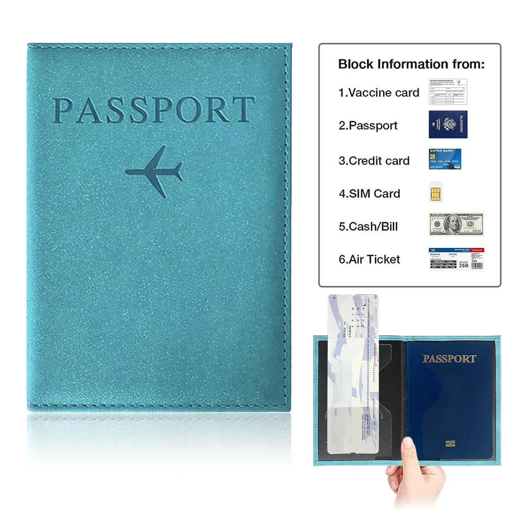Passport Cover Blue Color Pu P - مراجعة Card Top Loader وسعره