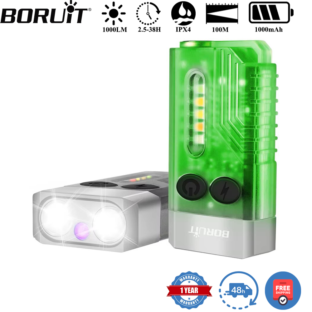 BORUiT V10 Keychain UV LED EDC - مراجعة Fidget Cube Original وسعره