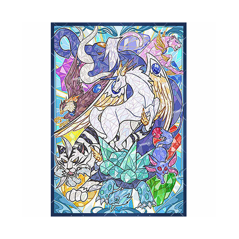 60pcs/set Yu-Gi-OH! rystal Bea - مراجعة Card Penny Sleeve وسعره