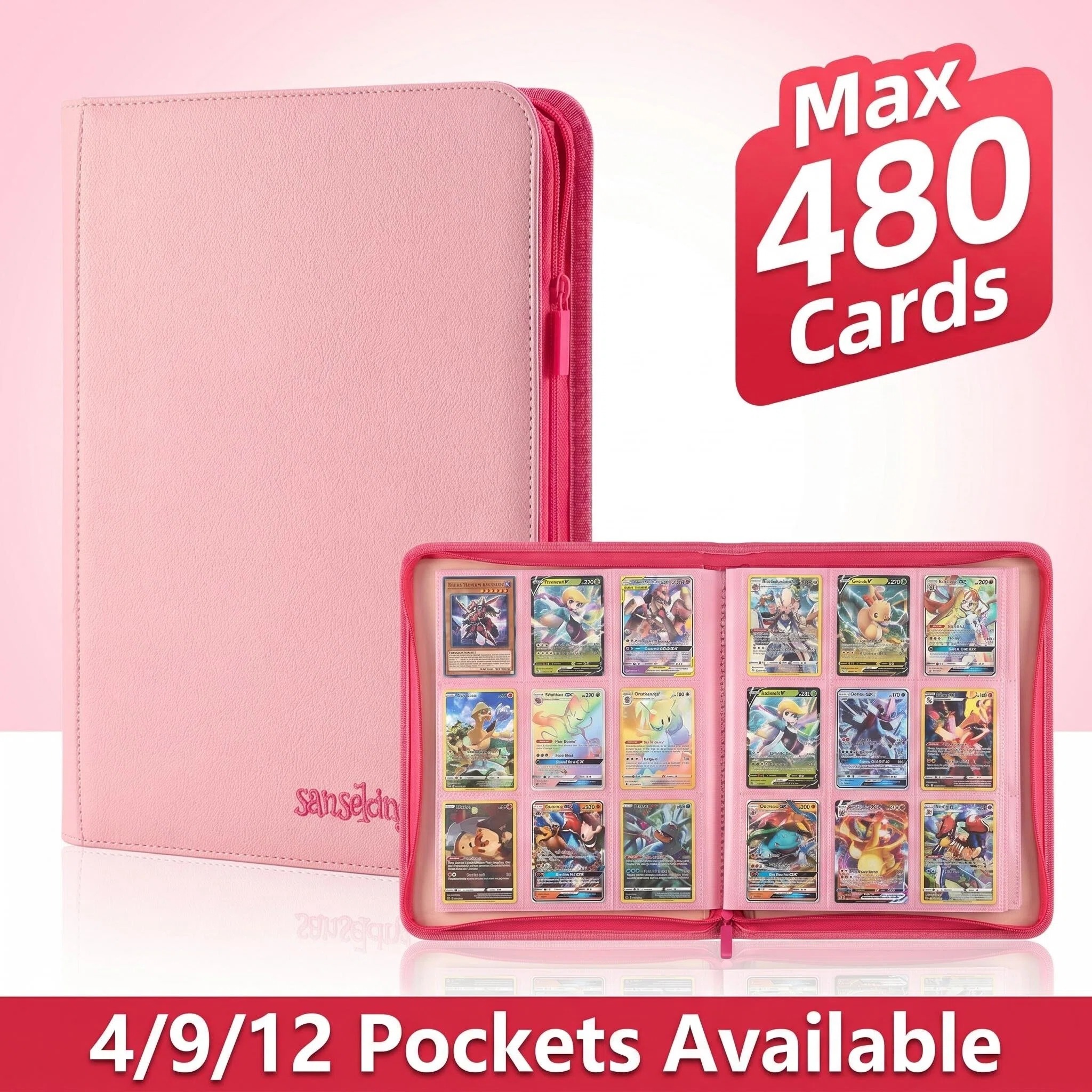 Sanseking Double-Sided Zipper  - مراجعة Pokemon Binder Card وسعره