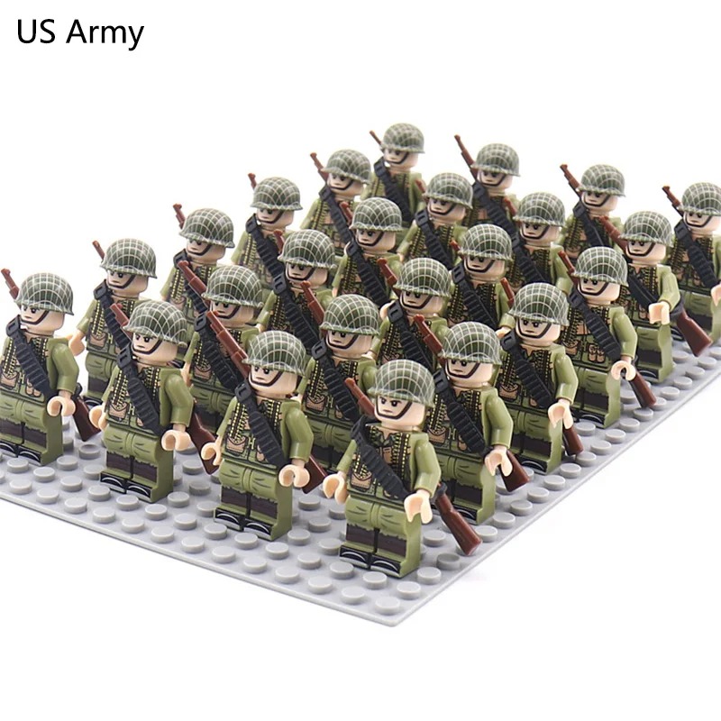 World War II military soldier  - مراجعة Building Block Mini وسعره