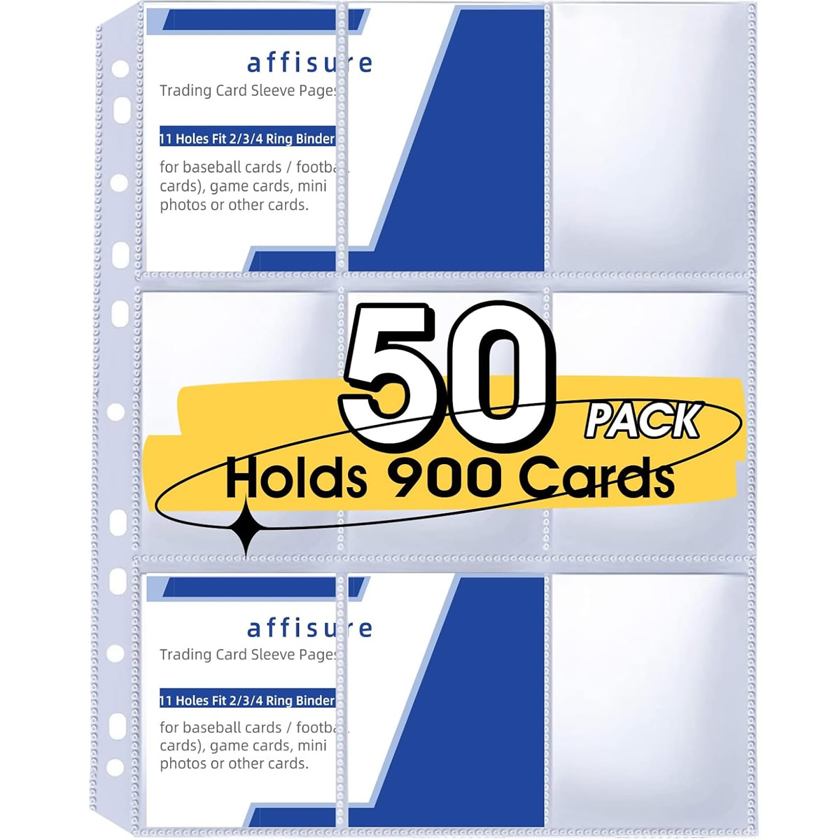 50 Pack 9 Pocket Card Sleeves  - مراجعة Pokemon Binder Card وسعره