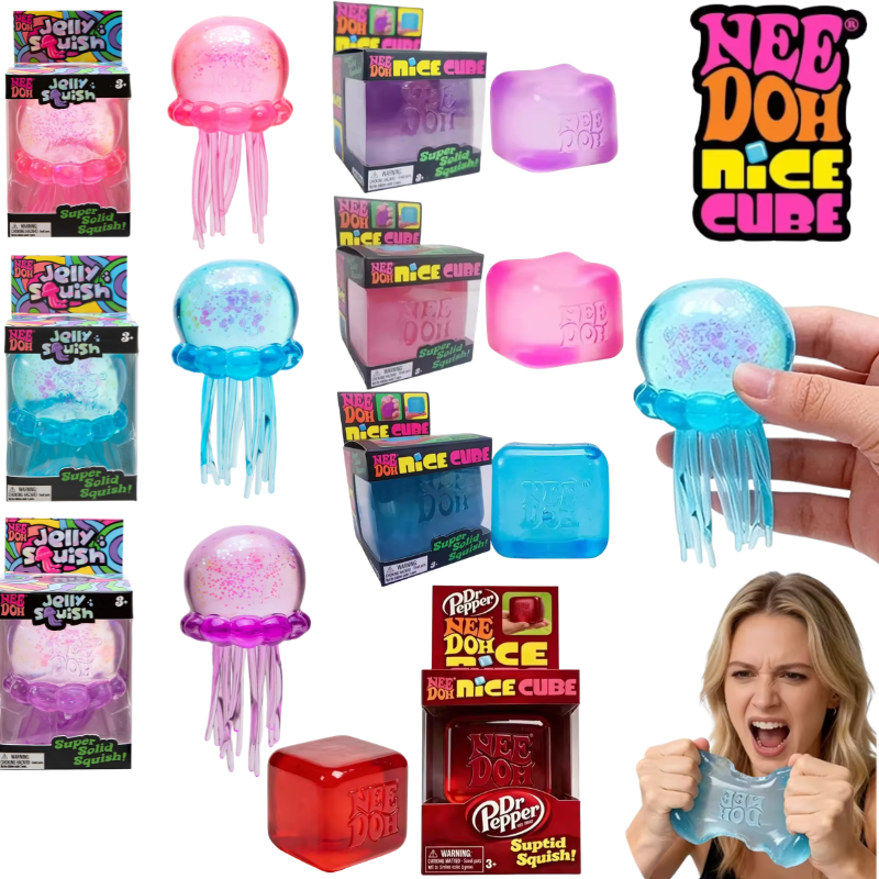 Schylling Nee Doh Jellyfish &  - مراجعة Fidget Cube Original وسعره