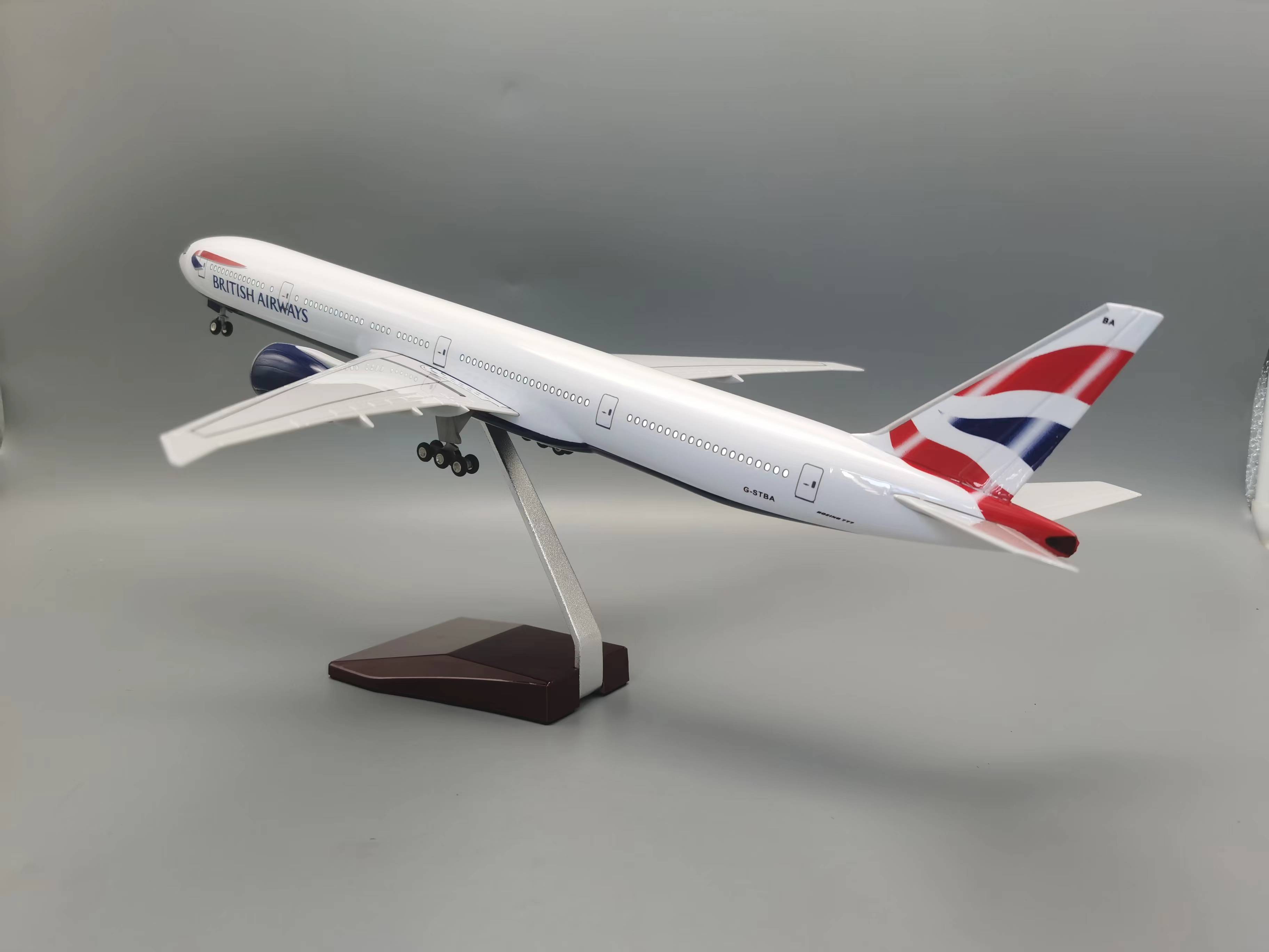 Aircraft B777  British Airways - مراجعة Model Airplane Plastic وسعره