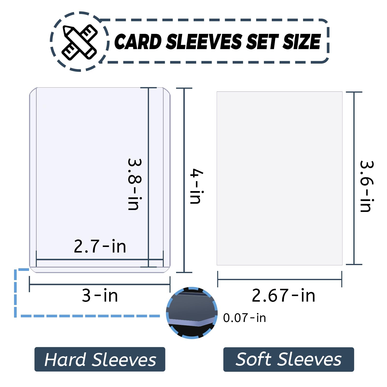 100-600pcs Card Sleeves Hard S - مراجعة Card Penny Sleeve وسعره