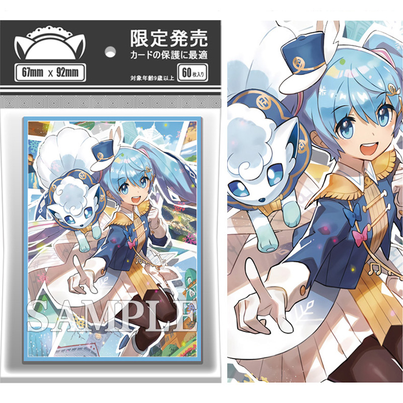60Pcs/set Hatsune Miku Vulpix  - مراجعة Card Penny Sleeve وسعره