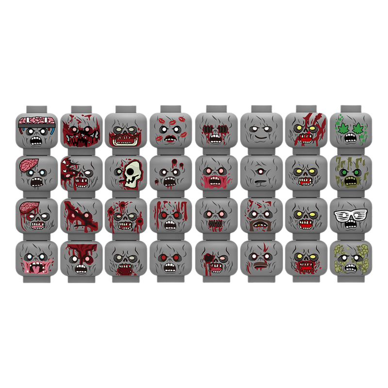 Injured Emotional Face Heads B - مراجعة Lego Minifigure Holder وسعره