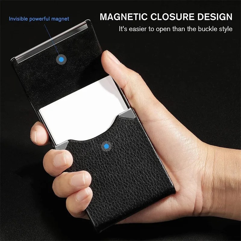 1 Pcs Business Card Holder Cas - مراجعة Card Top Loader وسعره