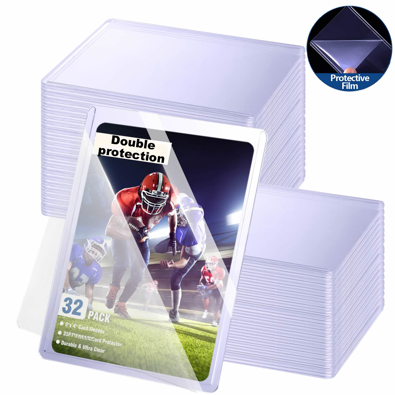 25-100pcs Covered With Protect - مراجعة Card Penny Sleeve وسعره