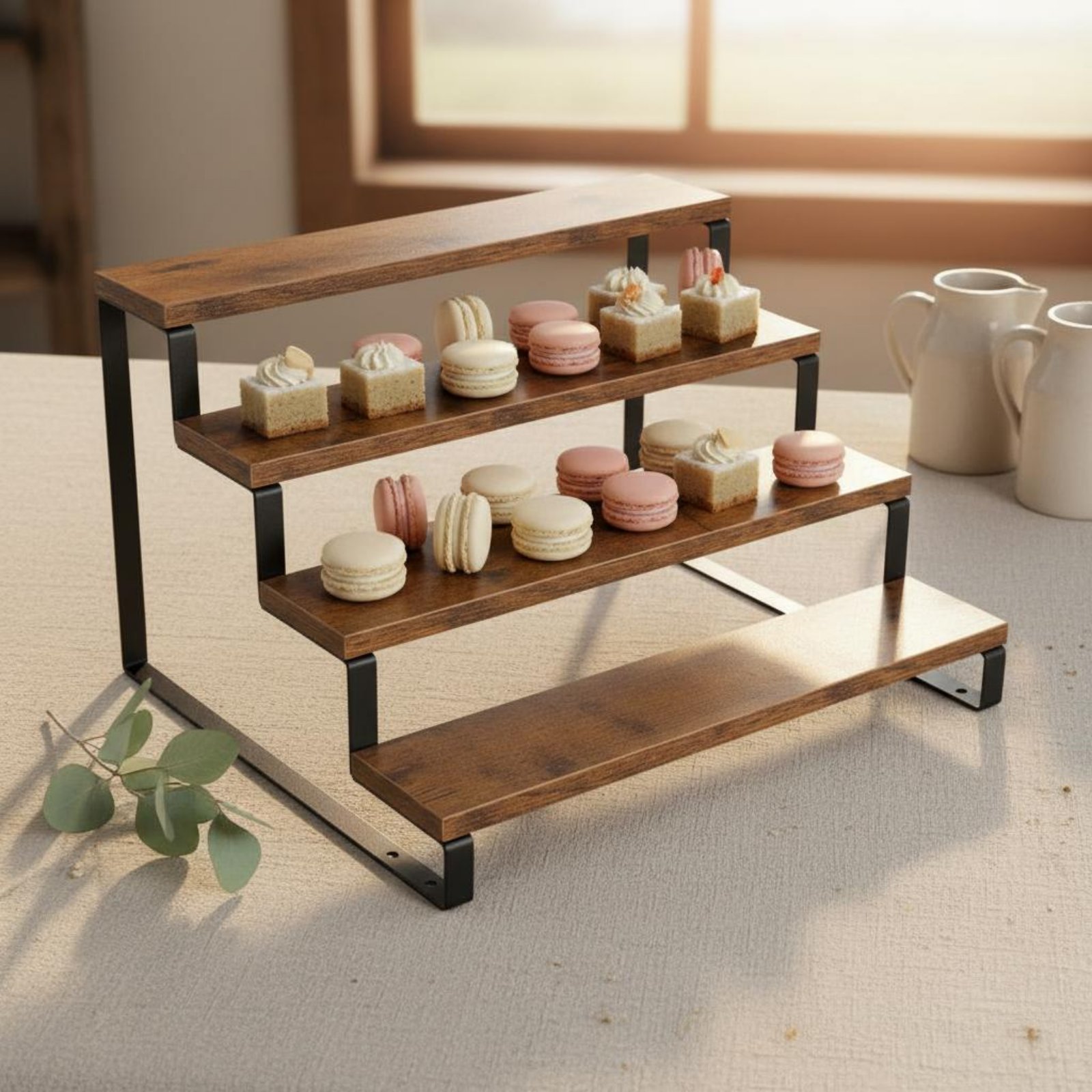 4 Tier Display Riser Space Sav - مراجعة Display Risers Set وسعره