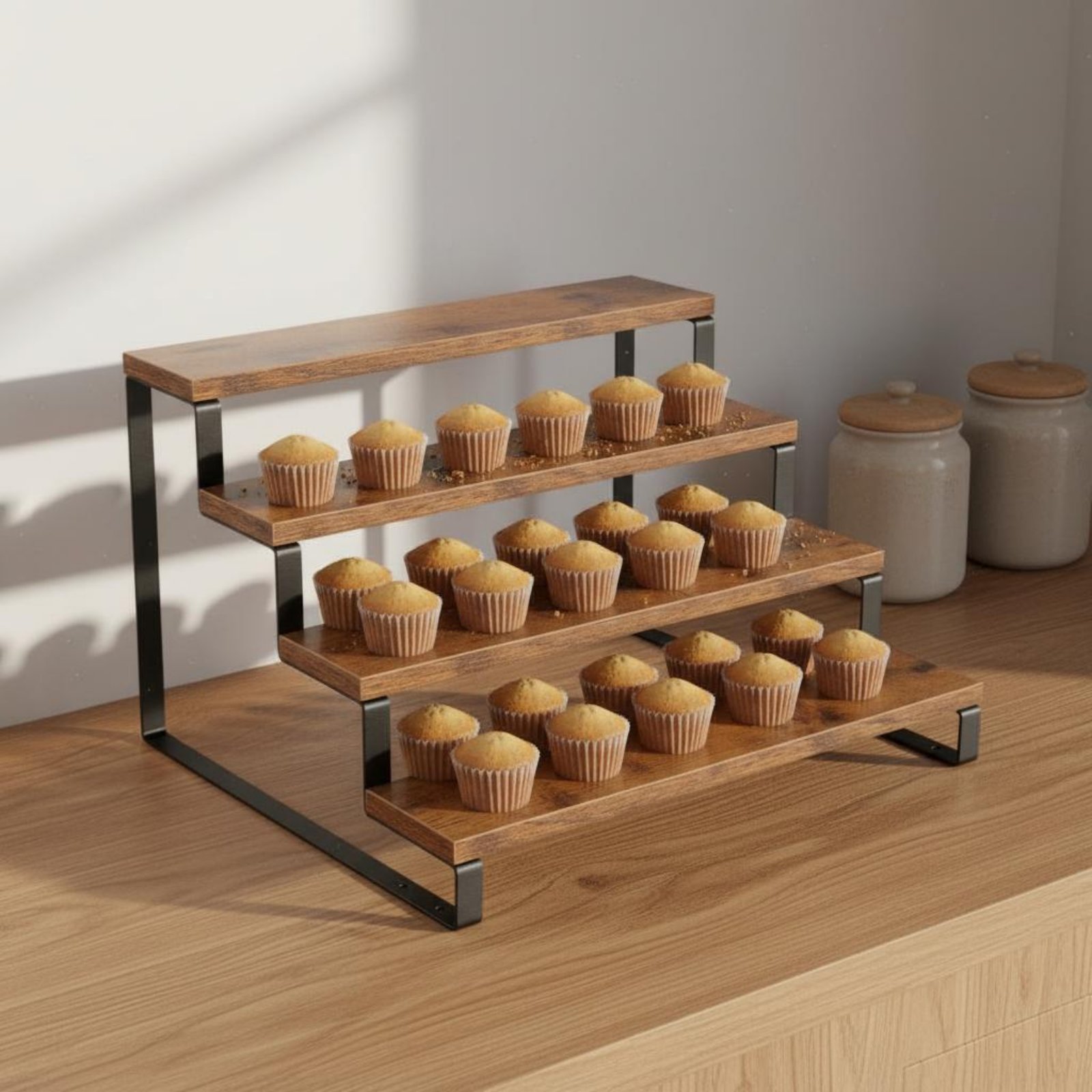 4 Tier Display Riser Space Sav - مراجعة Display Risers Set وسعره
