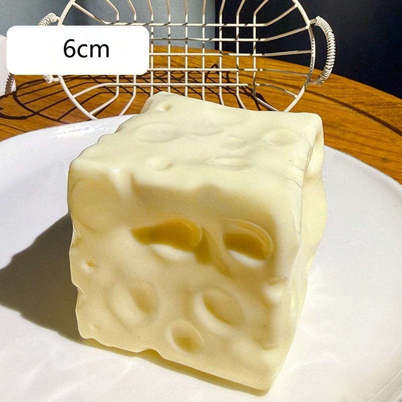 Jumbo Cheese Cube Stress Ball  - مراجعة Fidget Cube Original وسعره